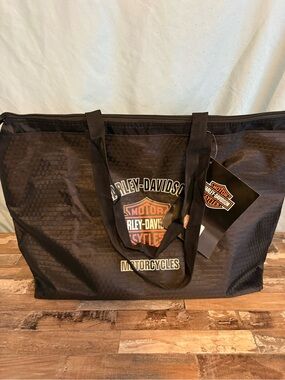 Harley-Davidson Black Duffel Bag with Patch Logo